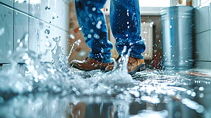 Fuga agua presión incontrolada atendida por Multiservice A.D. Tenerife Sur